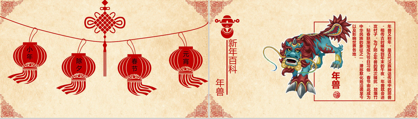 新年快乐新年文化介绍PPT模板-2