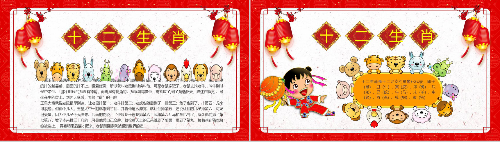 新年纳福春节习俗文化春节节日PPT模板-5