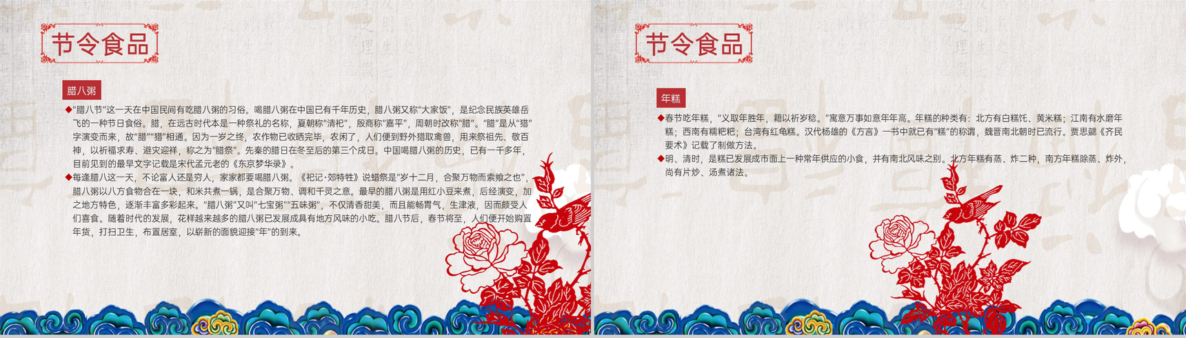 红色大气中国风春节习俗文化介绍PPT模板-12
