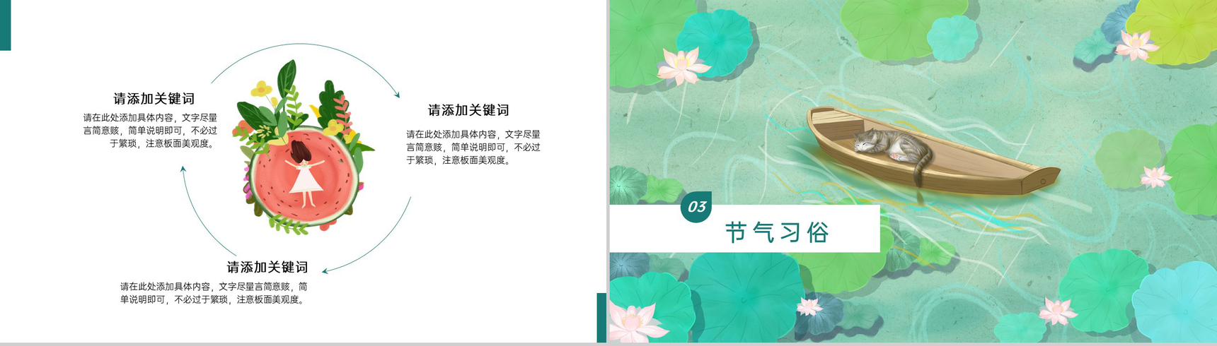绿色卡通风二十四节气之立夏节气相关介绍温馨主题PPT模板-6