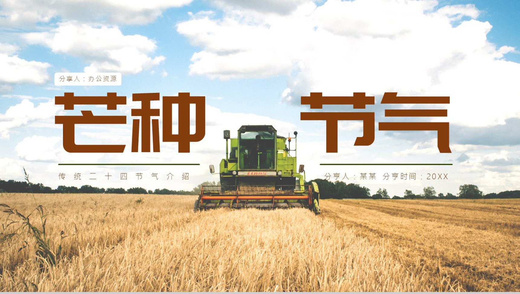 简约风格传统二十四节气芒种介绍PPT模板-10