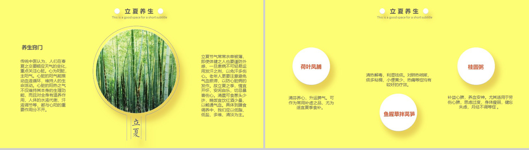 黄色小清新立夏节气传统习俗PPT模板-9