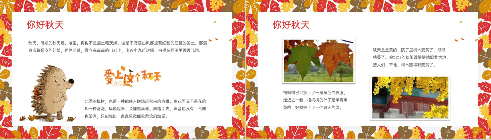 传统二十四节气之立秋习俗介绍秋天的收获PPT模板-4