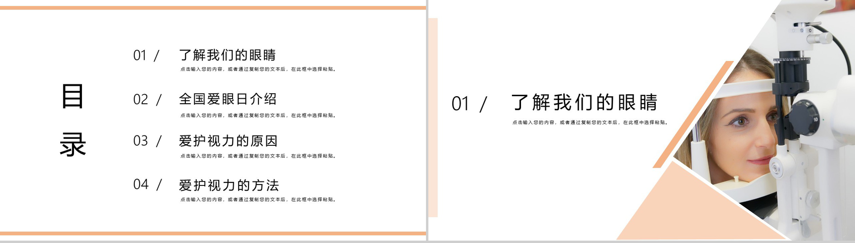 世界爱眼日爱护眼睛爱眼护眼公益宣传活动PPT模板-2