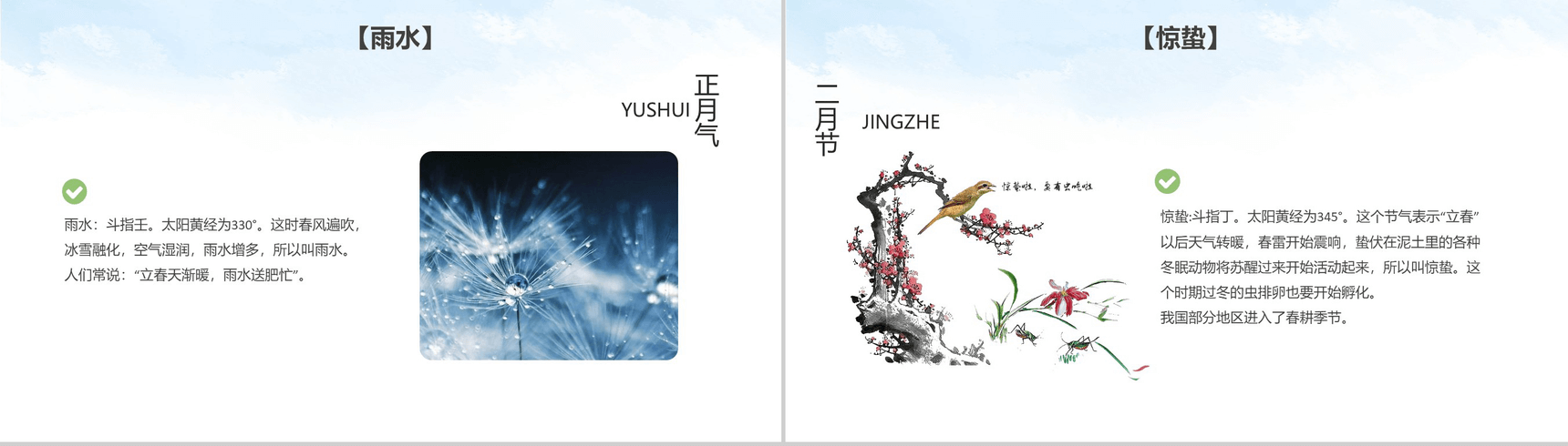 绿色简约大气二十四节气介绍主题班会PPT模板-3