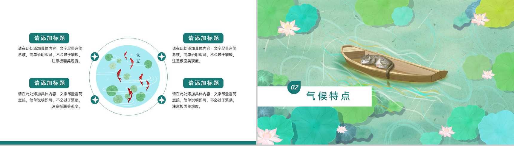 绿色卡通风二十四节气之立夏节气相关介绍温馨主题PPT模板-4