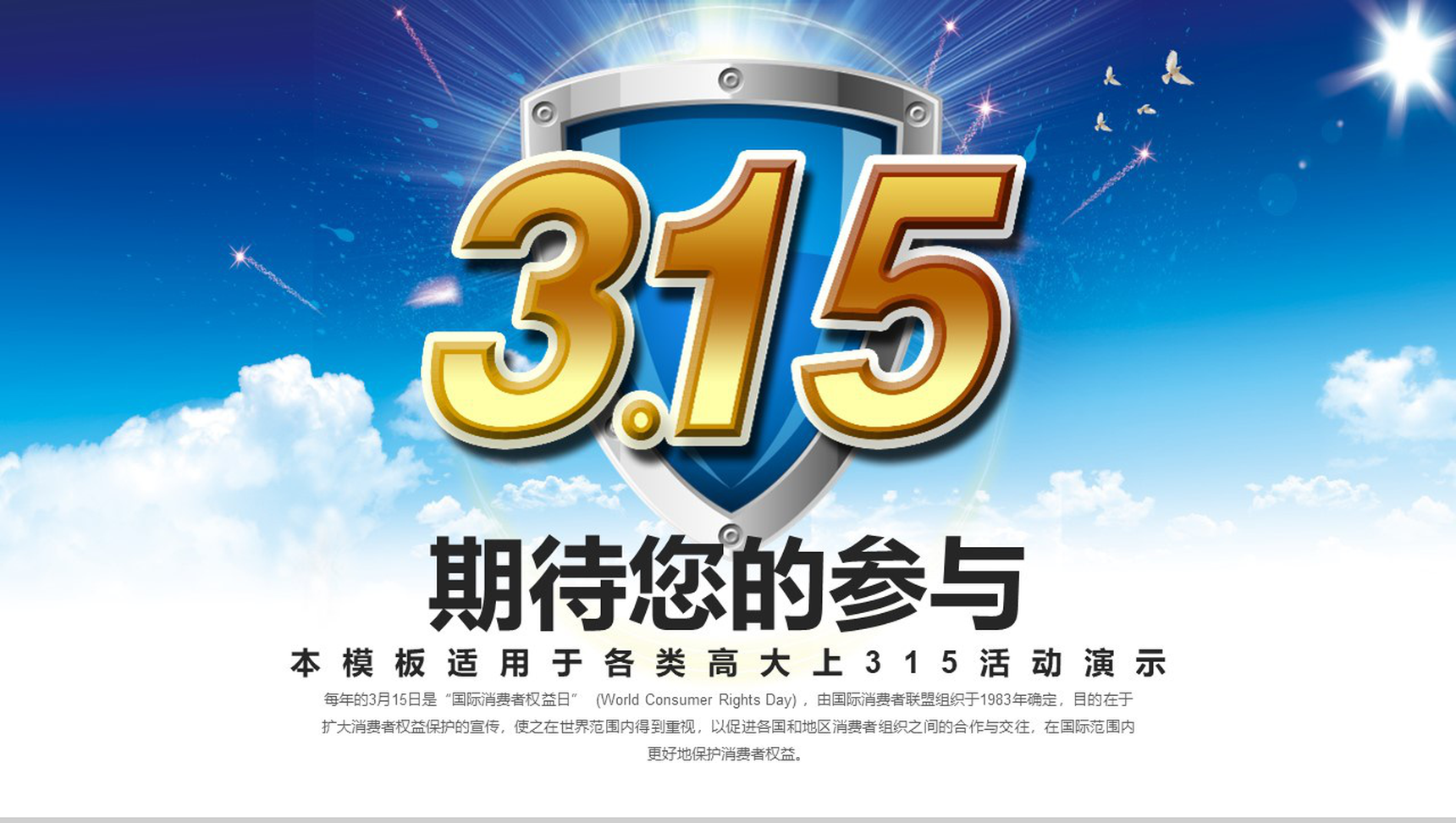 3.15诚信我们在行动政府工作演示PPT模板-15
