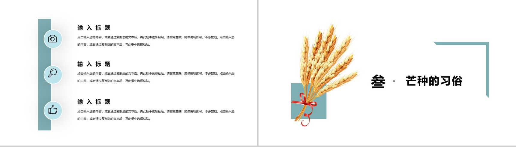 传统二十四节气之芒种PPT模板-6