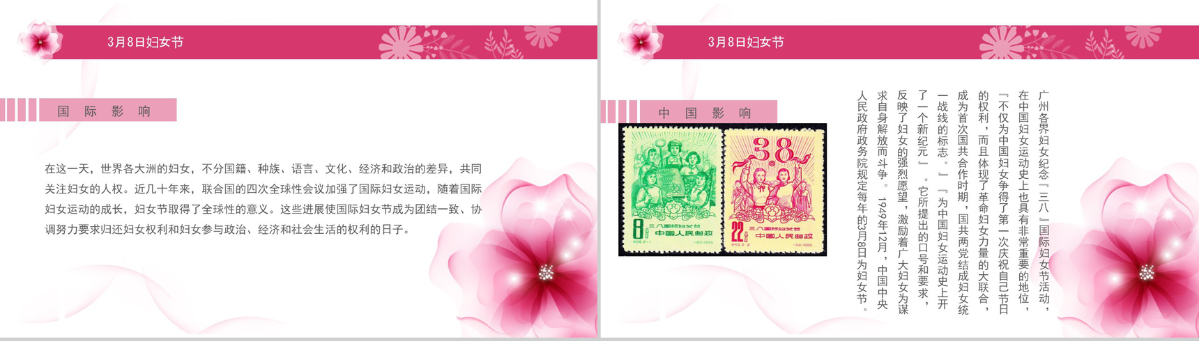 三八女神节来源知识普及通用PPT模板-13