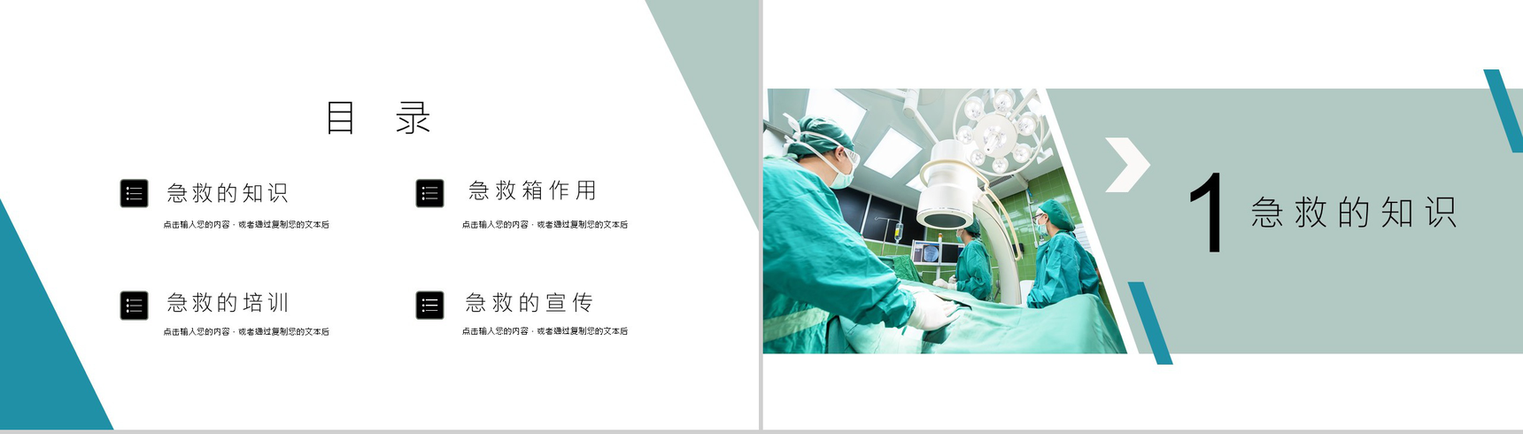 国际急救日知识宣传培训PPT模板-2