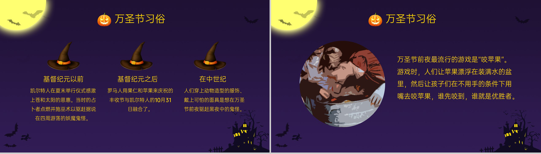 紫色简约风万圣节狂欢活动策划方案PPT模板-6