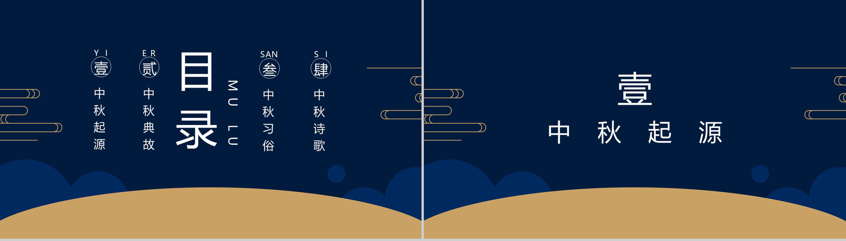 中秋节传统节日习俗文化介绍PPT模板-2