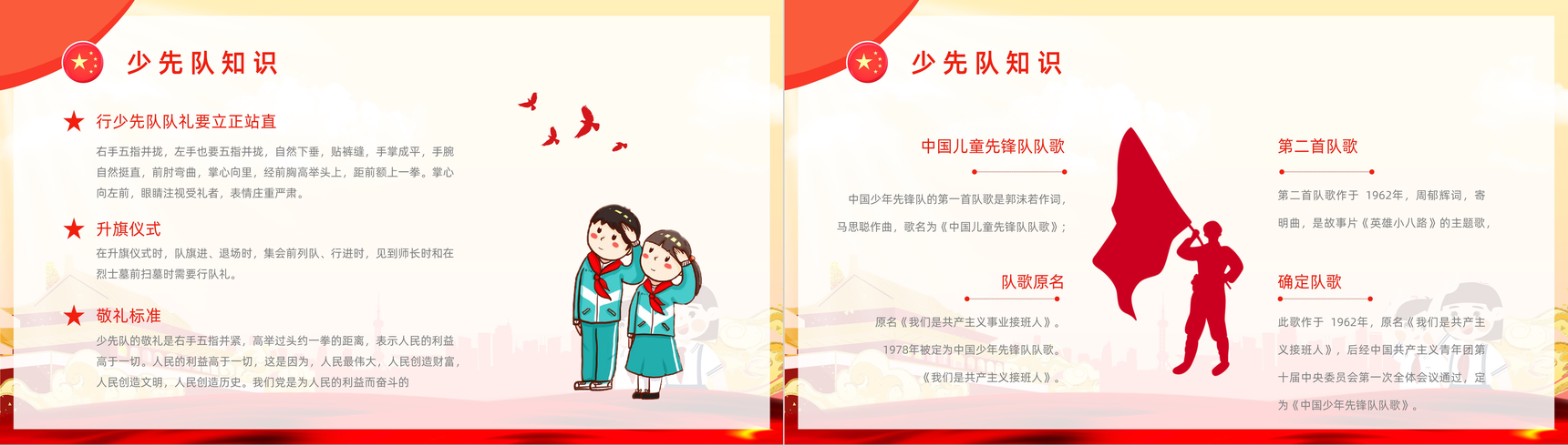 爱学习爱劳动爱祖国少先队建队日入队誓词介绍少先队知识学习PPT模板-7