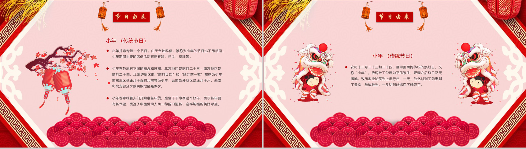 新年小年春节习俗除夕习俗PPT模板-3