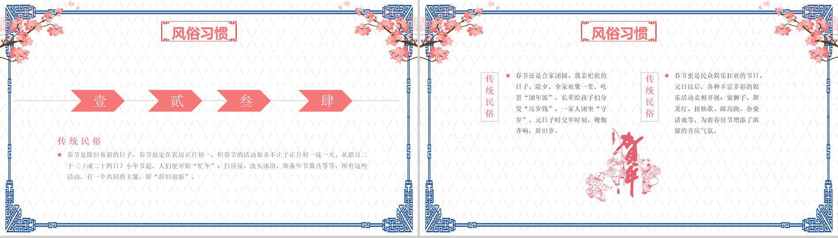 春节习俗守岁吃饺子团聚PPT模板-6