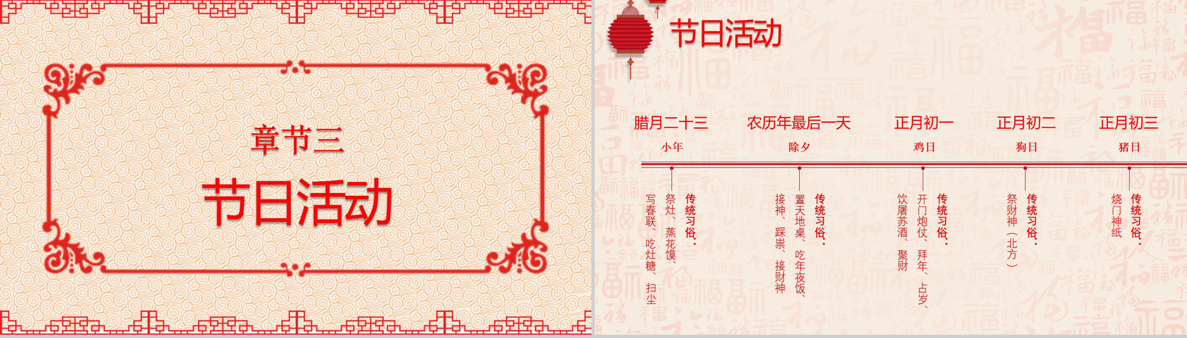 中国风春节传统文化宣传PPT模板-10
