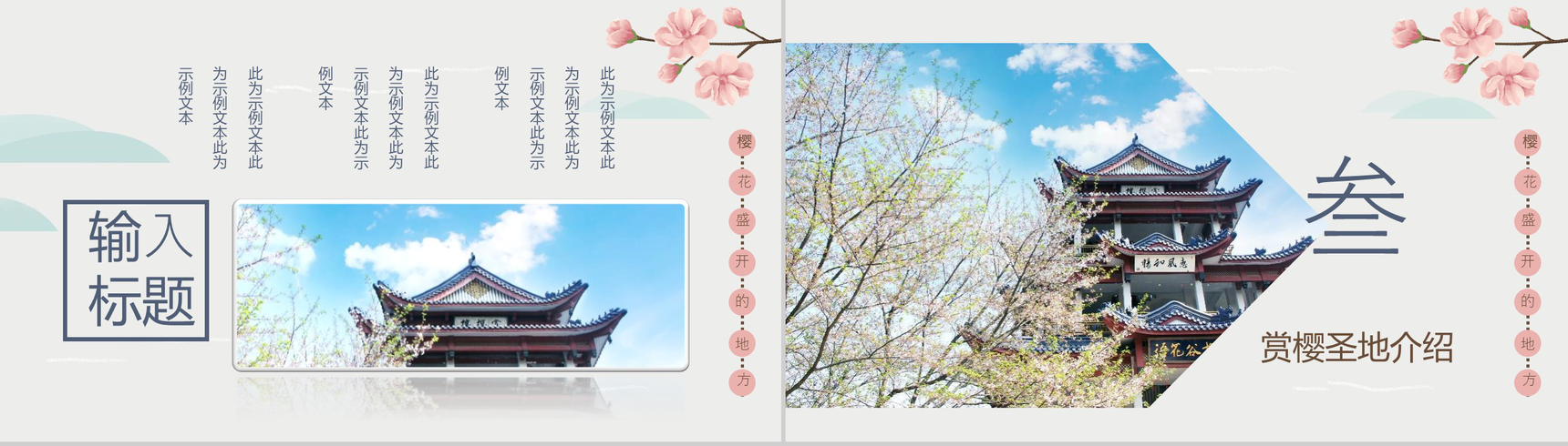 樱花节日本赏樱之旅策划方案PPT模板-8