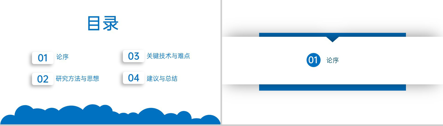 蓝色简约医学专业毕业论文答辩选题研究意义PPT模板-2