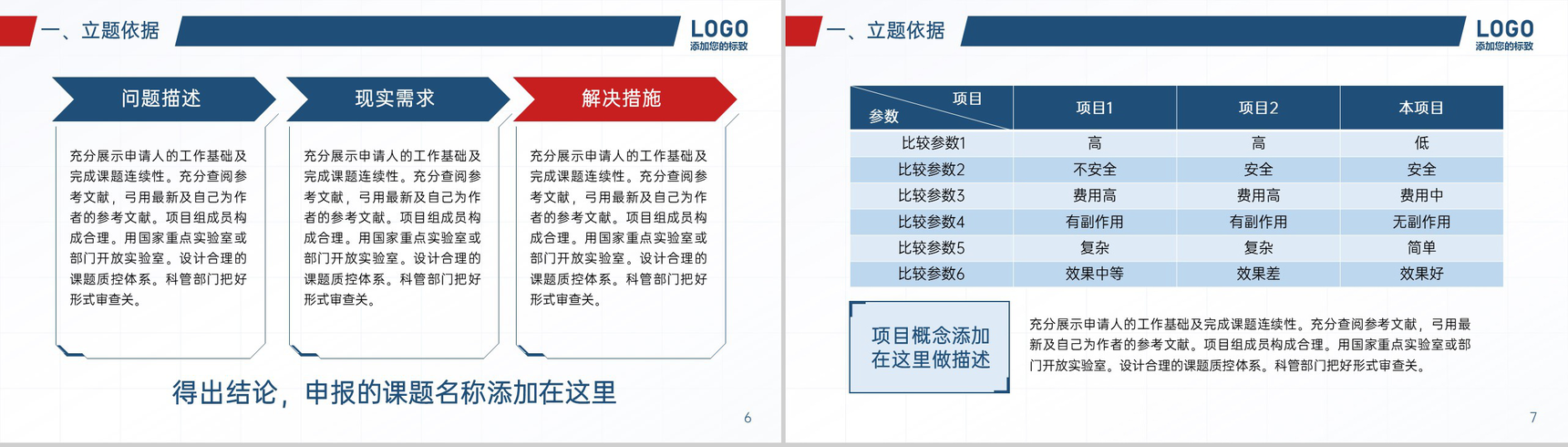 蓝色简约医学课题申报答辩研究目标及过程PPT模板-4