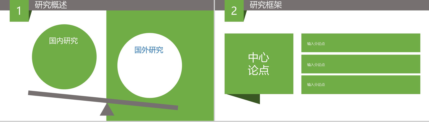 绿色简洁毕业设计毕业论文答辩PPT模板-3