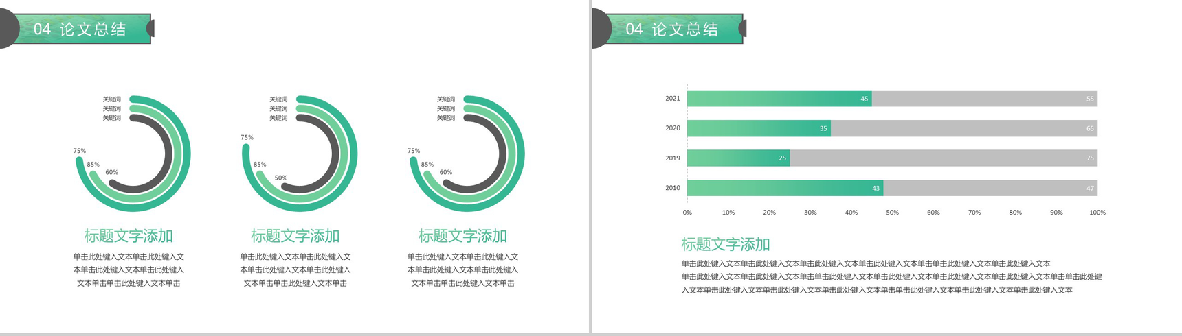 绿色清新简约医学专业毕业论文答辩PPT模板-9