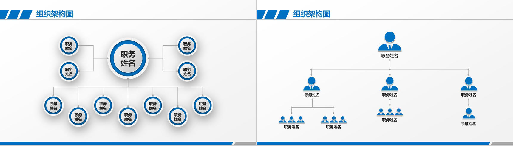 201X年企业组织架构图公司架构PPT模板-5