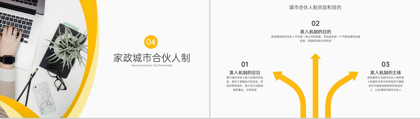 黄白撞色商务风家政公司介绍市场分析未来发展PPT模板-11