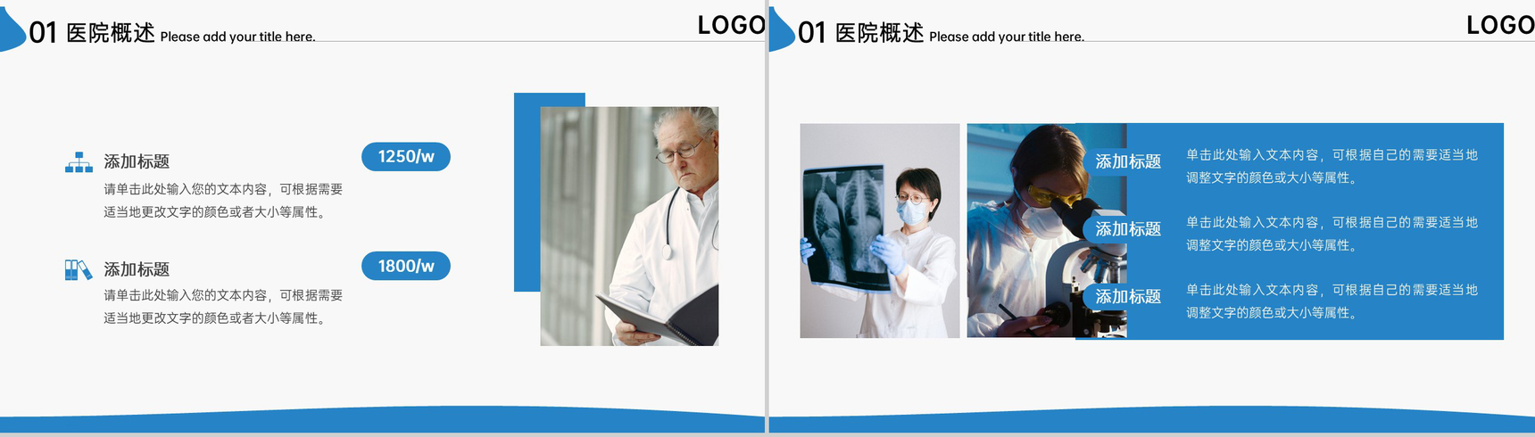 商务风医院简介科室介绍整体规划未来展望PPT模板-4