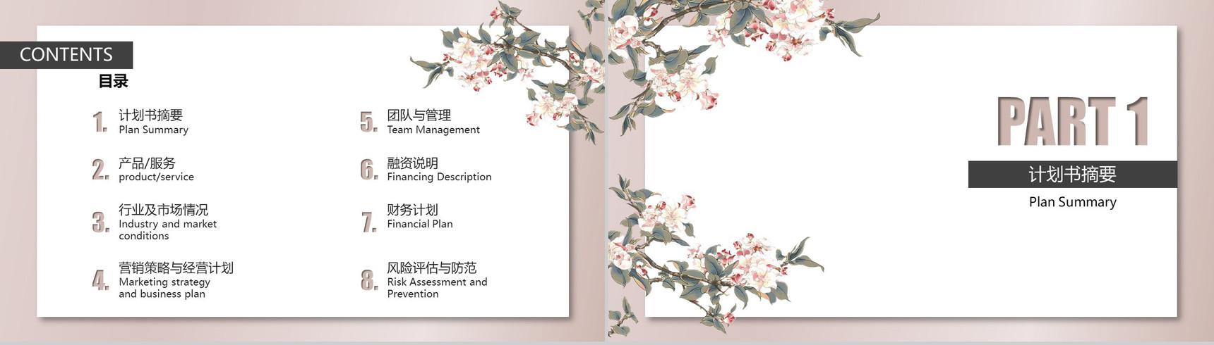 20XX淡雅商业计划书PPT模板-2