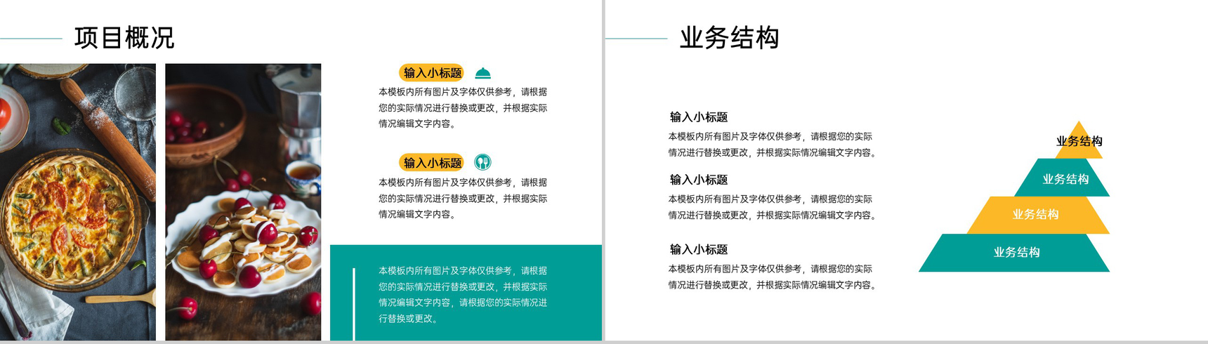 绿色小清新轻食餐饮项目招商计划书项目概况PPT模板-3