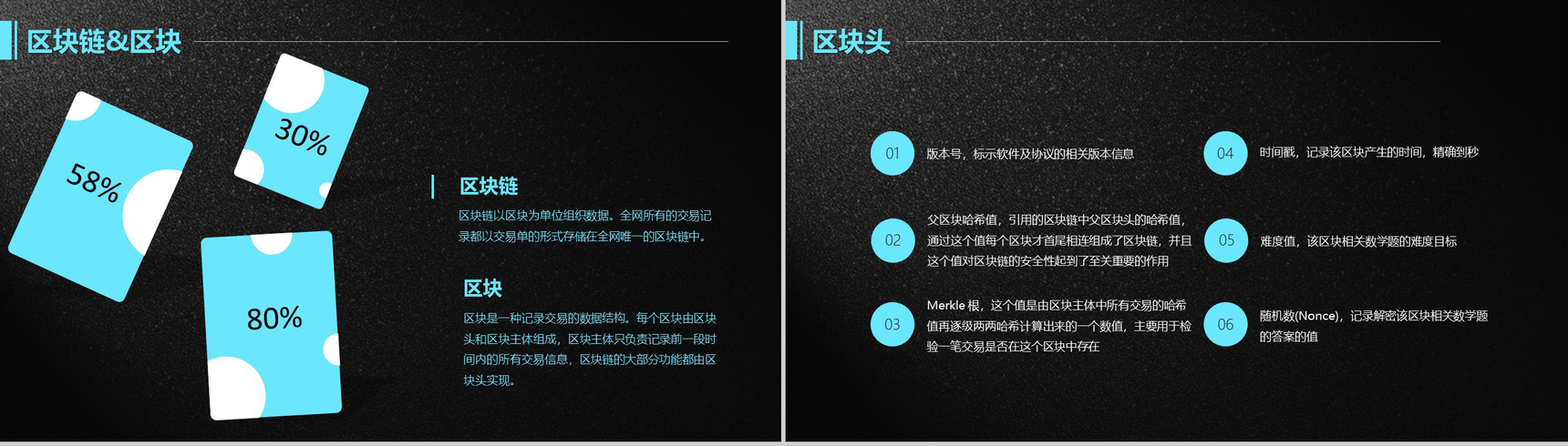 黑色高端大气科技区块链介绍PPT模板-10