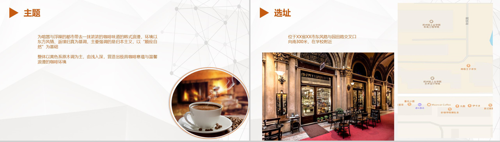 不同的品味相同的口味！XX咖啡厅创业室内设计PPT模板-3