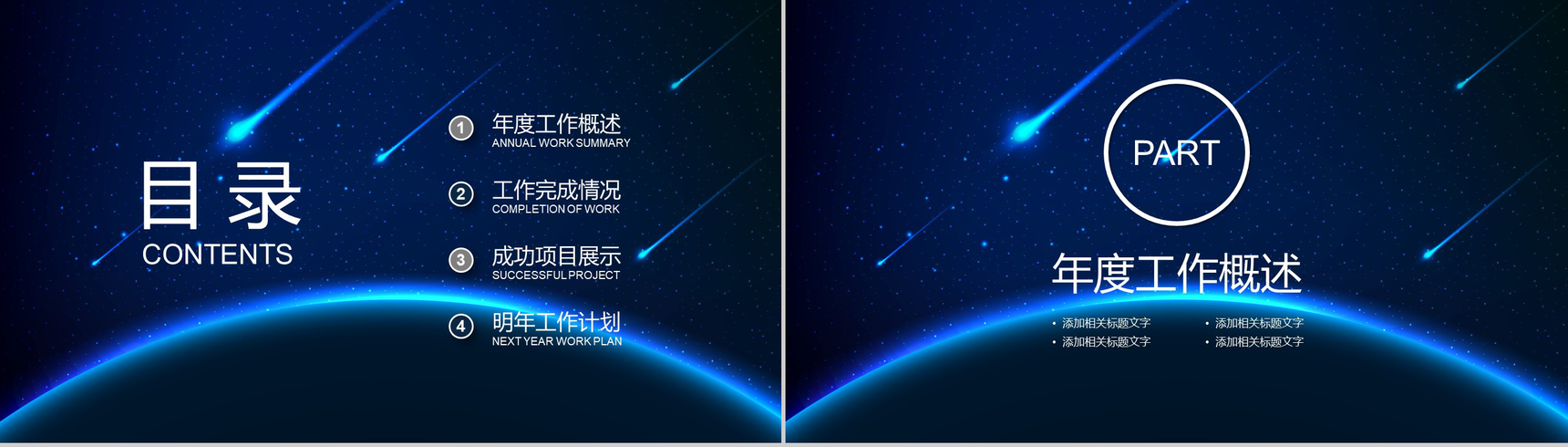 欧美简约型商务型PPT模板-2
