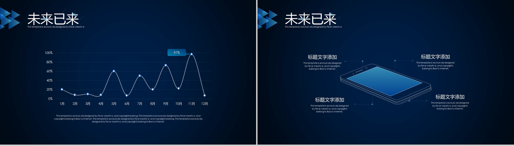 微立体创新未来科技区块链介绍PPT模板-7
