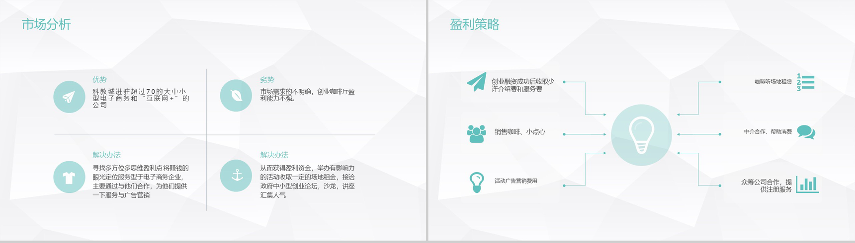 简约极简设计XX咖啡创业运营方案计划书PPT模板-10