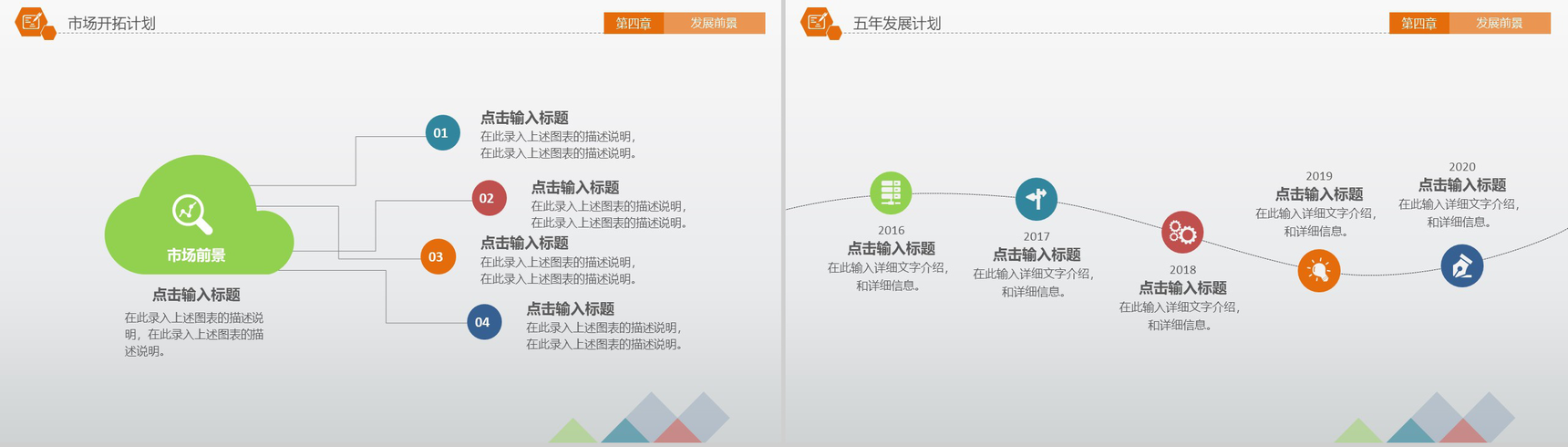 框架完整创业融资计划书PPT模板-17