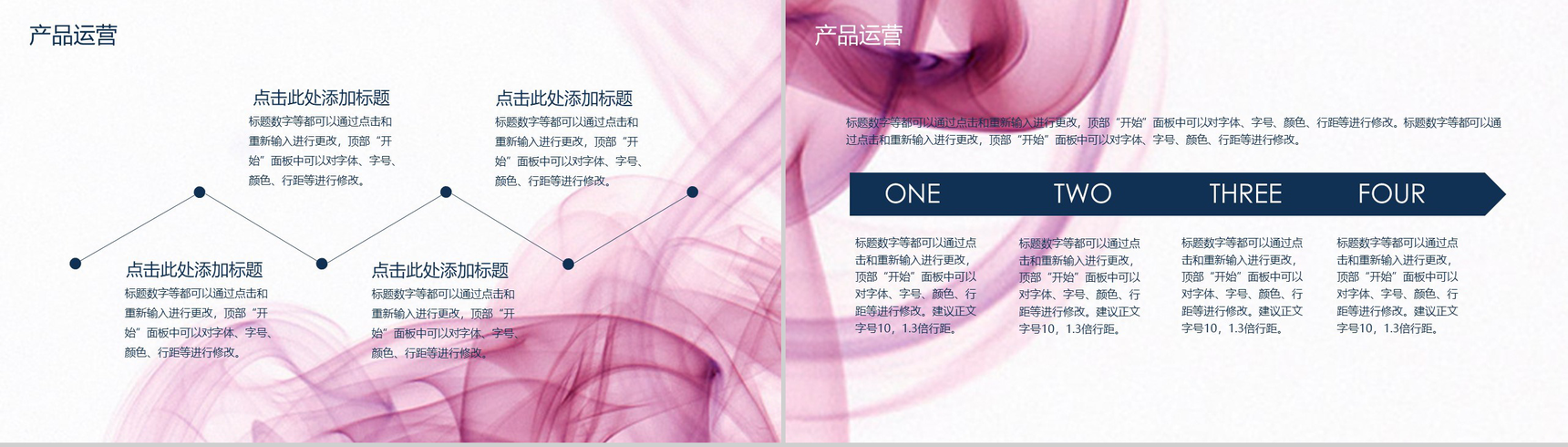 梦幻动态商业项目计划PPT模板-6