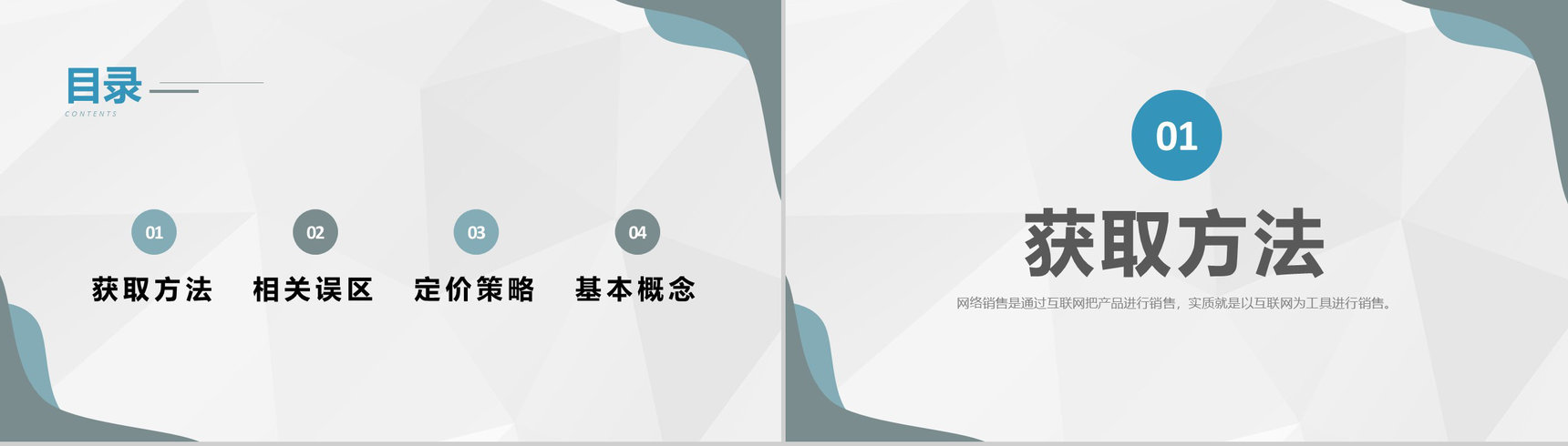 销售部门互联网推广计划产品互联网销售模式总结PPT模板-2