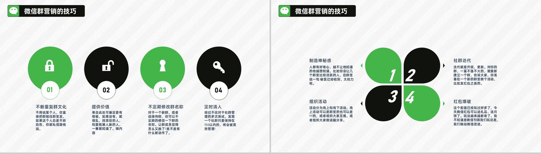 社群营销搭建框架和营销思路微信营销微商微店商务PPT模板-9