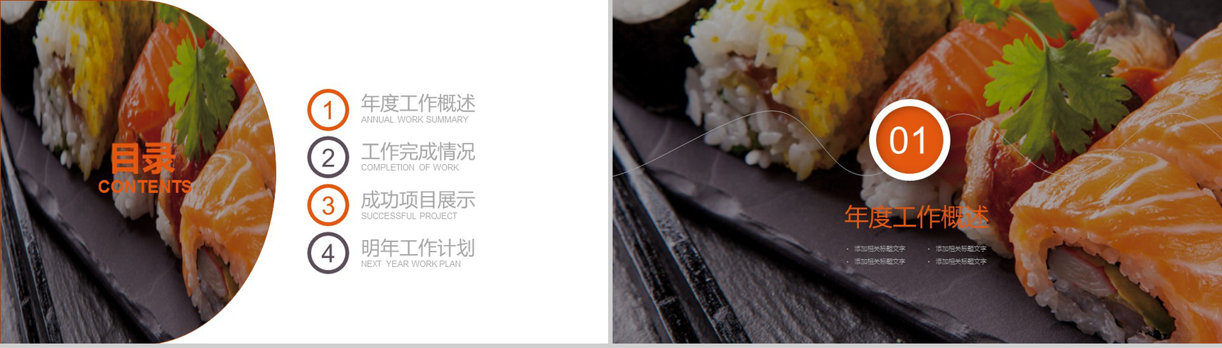 大气简洁日本料理宣传推广营销策划方案总结PPT模板-2
