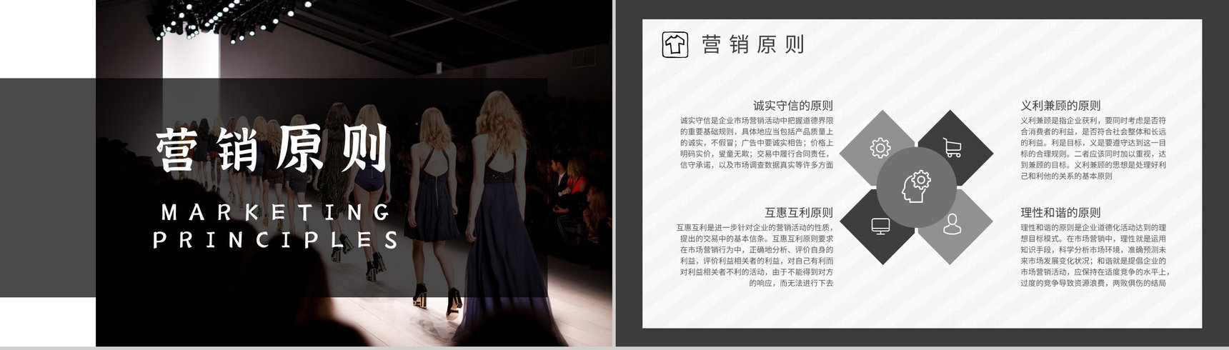 杂志风企业服装营销策划时尚服装产品展示发布会PPT模板-4