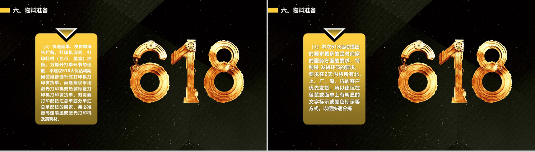 黑色商务大气天猫618活动策划PPT素材模板-17