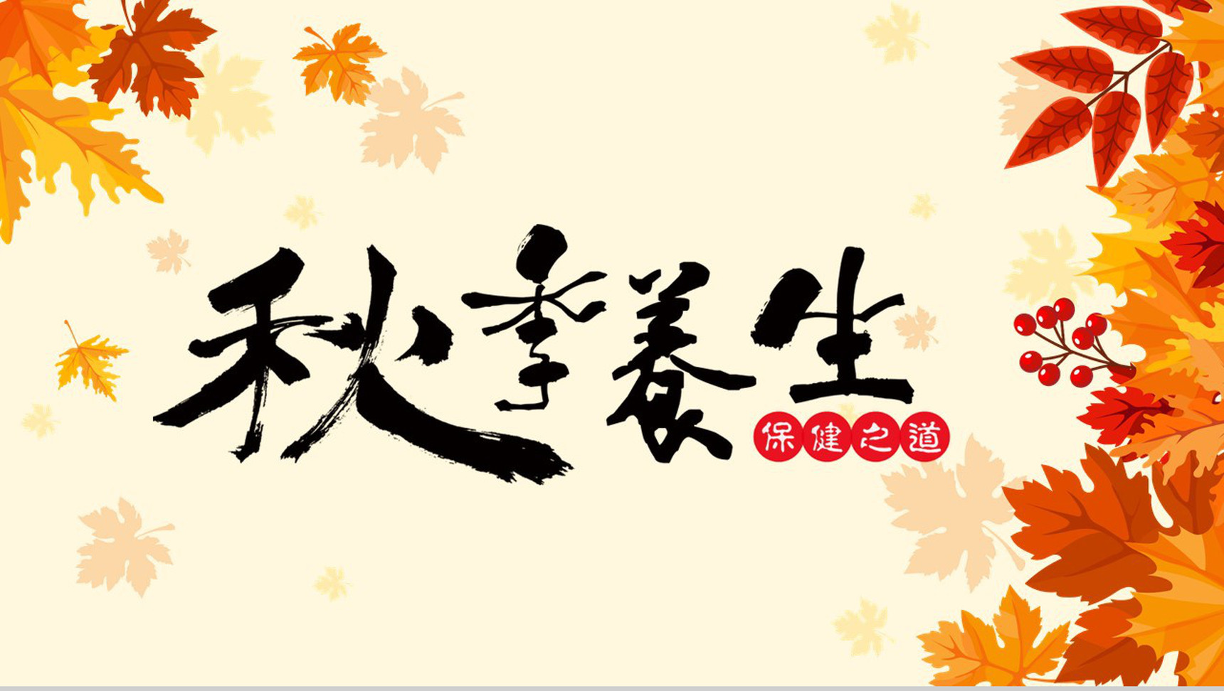 养生保健PPT模板-13