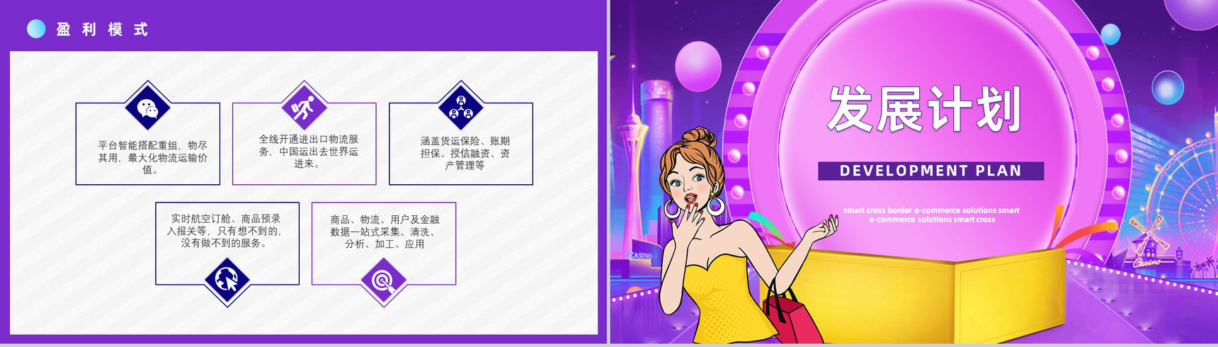 跨境电商物流海淘方案SOP跨境电商的进口模式分类方案PPT模板-4