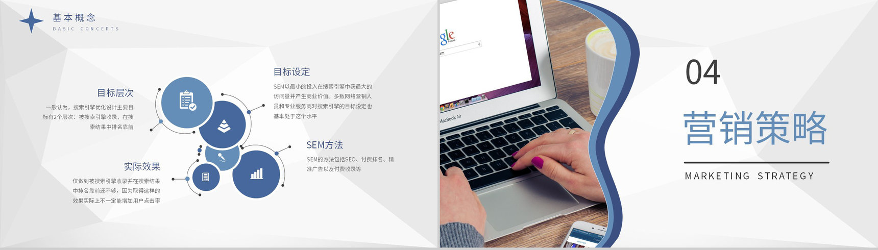 SEM基本概念学习运营部门网站优化营销推广计划PPT模板-6