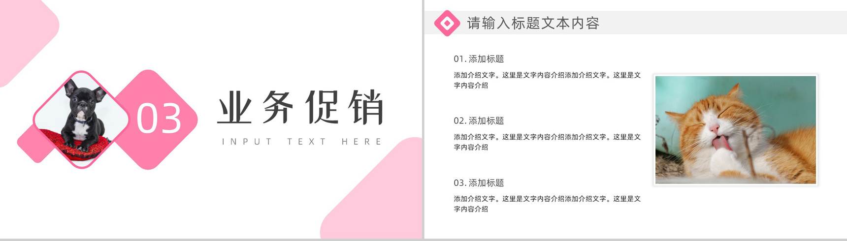 可爱卡通宠物店开业活动策划PPT模板-6