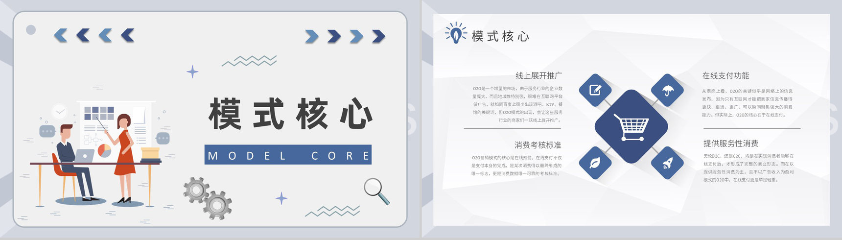 物流行业O2O营销模式的优势电商物流模式PPT模板-4