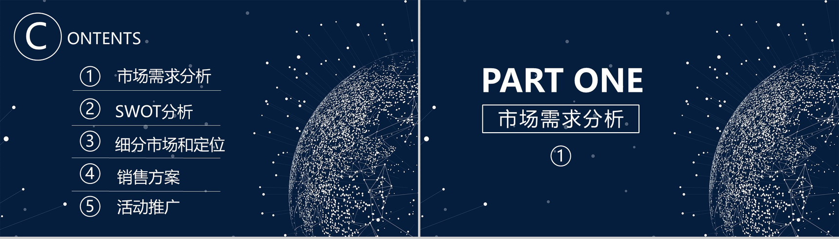 深色星空设计宠物咖啡厅创业数字化整合营销方案PPT模板-2