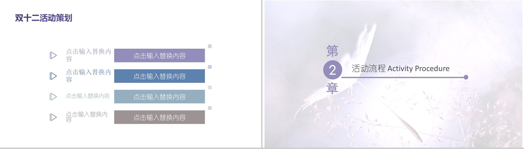 精美高端文艺双十二活动策划方案汇报PPT模板-4