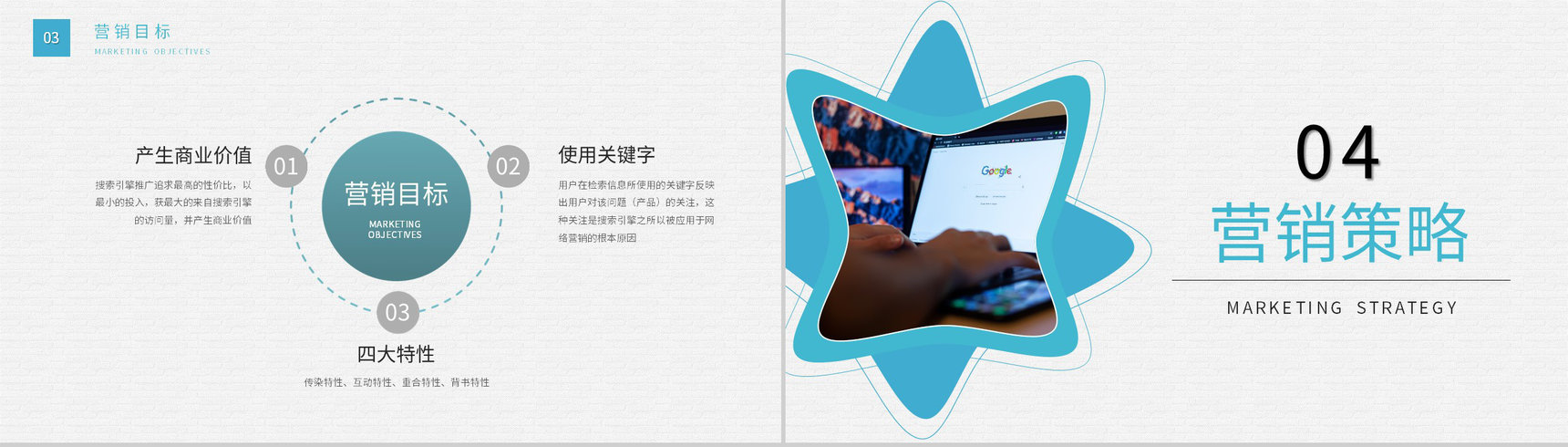 员工SEM原理培训总结公司网站优化营销推广方案PPT模板-6